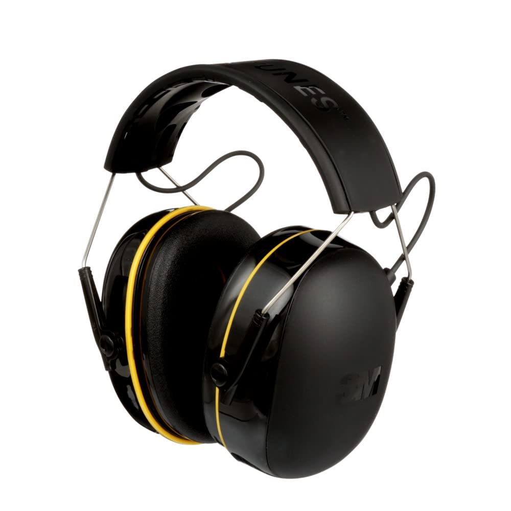 WorkTunes Connect Hearing Protector with Bluetooth Wireless Technology, 24 dB NRR, Hearing Protection Safety Earmuffs, Black