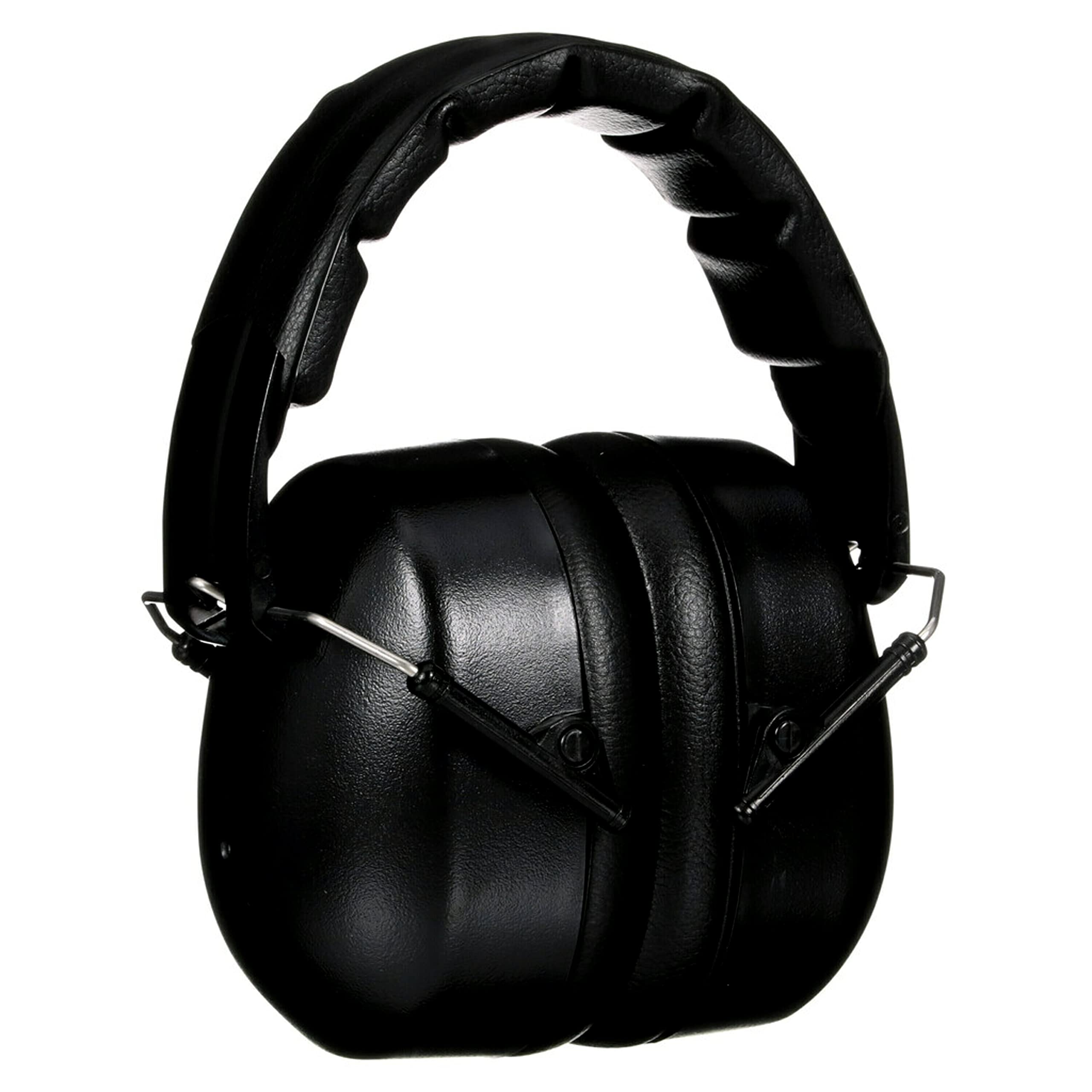 Folding Earmuff, Noise Reduction Rating (NRR) 25 dB, Adjustable Ear Muffs, Padded Headband For Comfort, Flexible & Adjustable Headband, Black, One Size Fits Most (90563H1-DC)