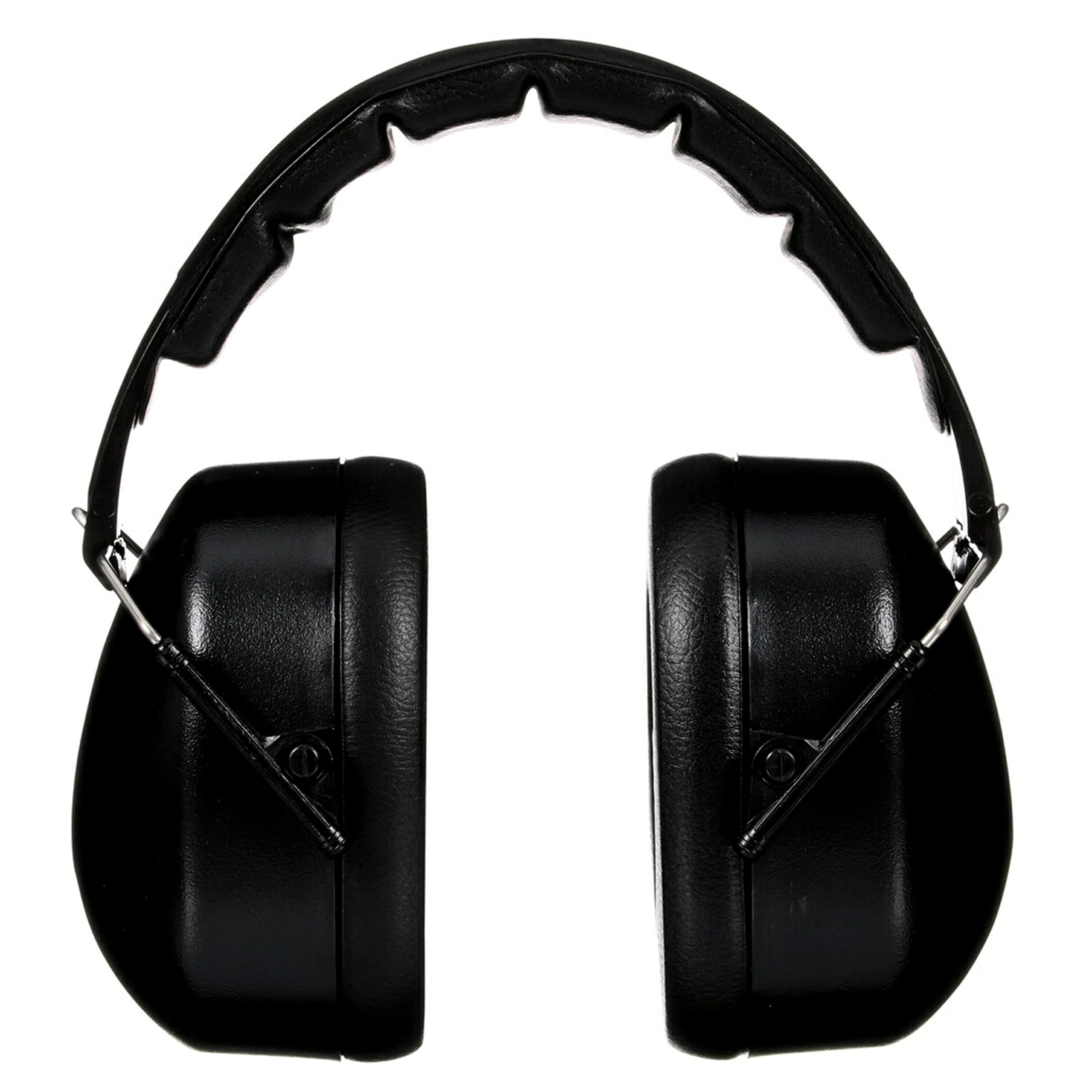 Folding Earmuff, Noise Reduction Rating (NRR) 25 dB, Adjustable Ear Muffs, Padded Headband For Comfort, Flexible & Adjustable Headband, Black, One Size Fits Most (90563H1-DC)
