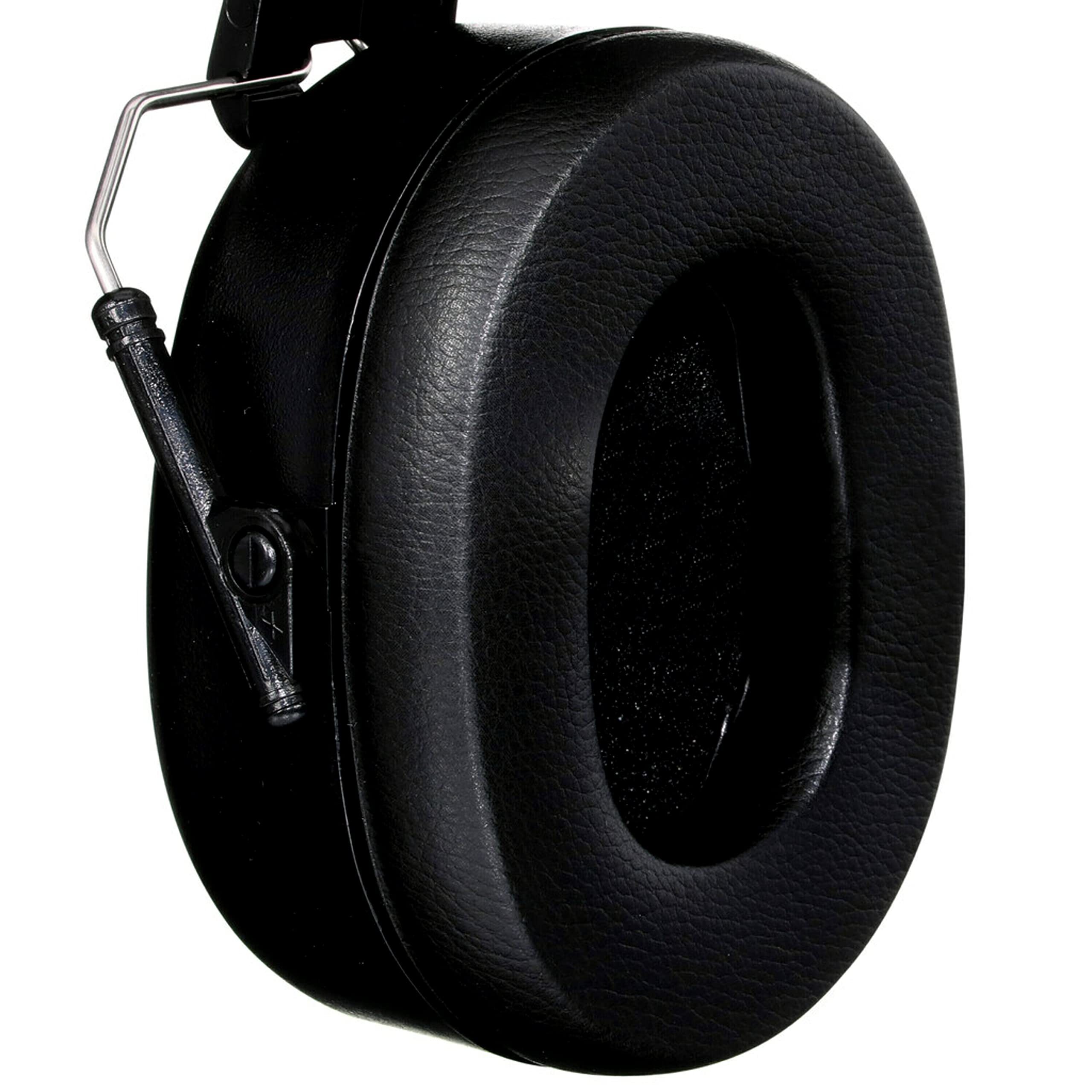 Folding Earmuff, Noise Reduction Rating (NRR) 25 dB, Adjustable Ear Muffs, Padded Headband For Comfort, Flexible & Adjustable Headband, Black, One Size Fits Most (90563H1-DC)