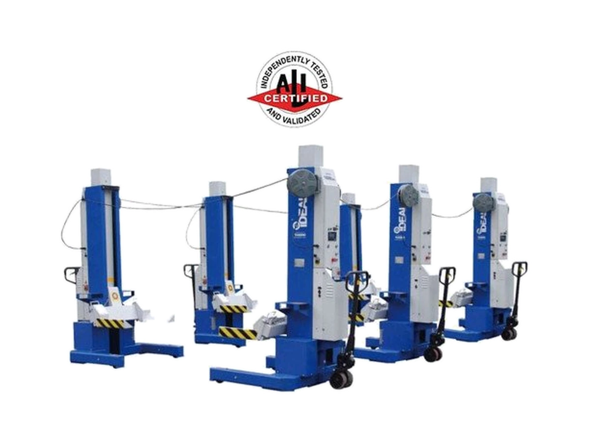 iDEAL MSC-18K-X-6108 Mobile Column Lift, Six Column Set, 108,000 lbs.