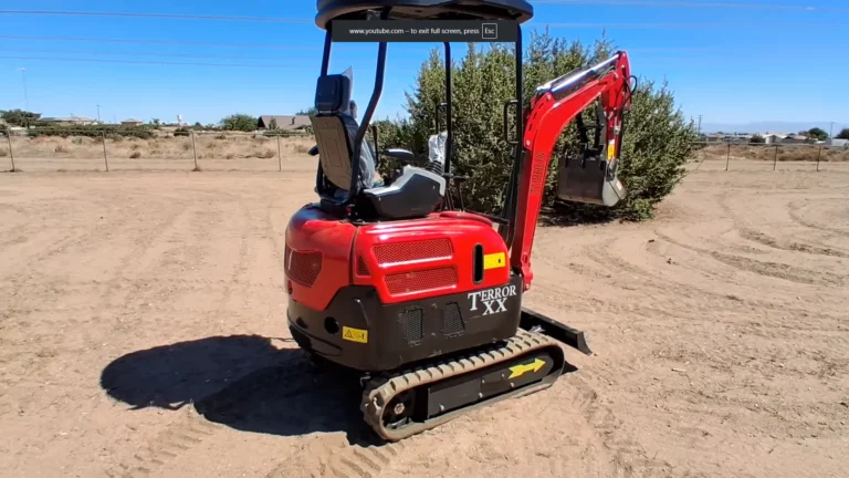 4,000 lbs Terror XVIII Mini Excavator, EPA Certified KUBOTA D902 Diesel Machine