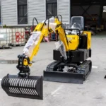 In USA Mini Excavator 1 Ton Digger 13.5hp Gas Tracked Crawler B&S EPA Engine - Image 6