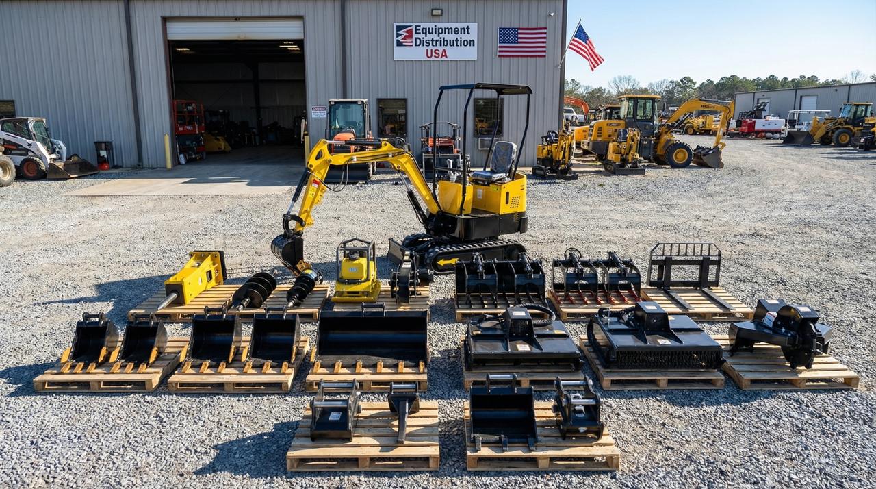 b53c09_b80fca9fb6964722ad1e85f2a5f5c05cmv2.jpg In USA Mini Excavator 1 Ton Digger 13.5hp Gas Tracked Crawler B&S EPA Engine - Image 1