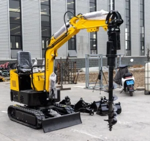 In USA Mini Excavator 1 Ton Digger 13.5hp Gas Tracked Crawler B&S EPA Engine - Image 9
