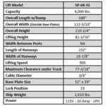 Tuxedo SP-6K-SS - 6,000 lb Single-Post Storage Lift - Image 3