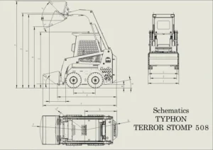 TYPHON STOMP Mini Skid Steer Gas EPA Engine USA - Image 6