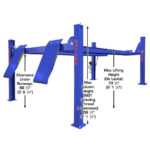 Atlas Platinum PVL14OF-EXT ALI Certified Open Front Alignment 4 Post Lift - Image 4