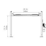 Katool KT-4H110 11,000lbs 4 Post Lift - Image 7