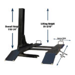 Tuxedo SP-6K-SS - 6,000 lb Single-Post Storage Lift - Image 4