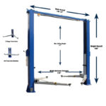 iDEAL TP10KAC-DX 10,000 lb Clear-Floor Direct-Drive Two-Post Lift - Image 2
