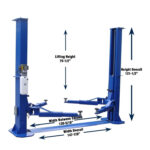 Tuxedo TP12KFX 12,000 lb Floor-Plate Two-Post Lift - Image 2