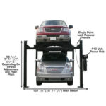 Atlas PRO9000 4 Post Lift + RJ35 Sliding Jacks Combo - Image 4