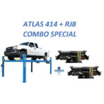 Atlas 414 14,000 LB 4-Post Lift + RJ8 Jacks Combo