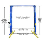 Atlas PRO-9D 9,000 lb Overhead Direct-Drive Two-Post Lift - Image 5