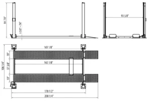 APlusLift HW-8S - 8,000 lb Storage & Service Lift - Image 9