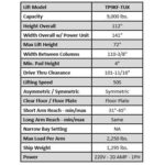 Tuxedo TP9KF-TUX 9,000 lb Two Post Floor Plate – Symmetric - Image 2