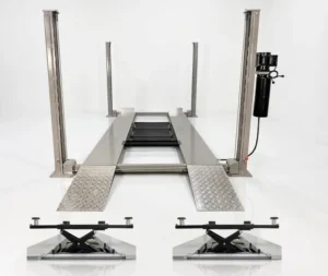 TRIUMPH NSS-8 8,000 lb 4-Post Lift + RJ-5000 Rolling Jack