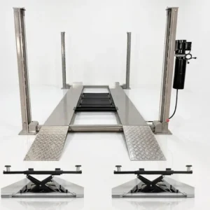 TRIUMPH NSS-8 8,000 lb 4-Post Lift + RJ-5000 Rolling Jack