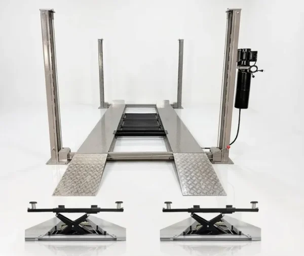 TRIUMPH NSS-8 8,000 lb 4-Post Lift + RJ-5000 Rolling Jack