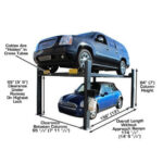 Atlas PREMIUM 408SL 4 Post Lift + RJ35 Sliding Jacks Combo - Image 2