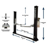 Tuxedo TP9KF-TUX 9,000 lb Two Post Floor Plate – Symmetric - Image 3