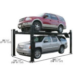Atlas PRO9000 4 Post Lift + RJ35 Sliding Jacks Combo - Image 3