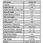 Tuxedo TP11KC-DX 11,000 lb Two Post Clear Floor –Direct Drive -… - Image 2