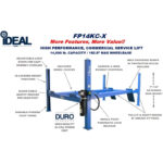 iDEAL FP14KC-X 14,000 lb. 4 Post Service Lift 182.5″ WB (Closed Front ) - Image 5