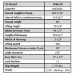Tuxedo FP8K-DX - 8,000 lb Storage & Service Lift - Image 2