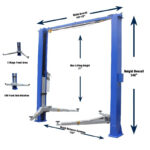 Tuxedo TP11KC-DX 11,000 lb Two Post Clear Floor –Direct Drive -… - Image 3
