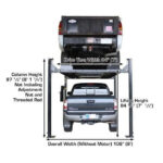 Atlas PRO8000EXT-L - 8,000 lb Storage & Service Lift - Image 6
