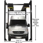 Atlas Garage PRO7000ST 7,000 lb Super Tall 4-Post Lift - Image 3