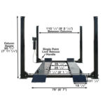 Atlas PRO9000 - 9,000 lb 4-Post Lift + Two RJ6 Jacks - Image 9