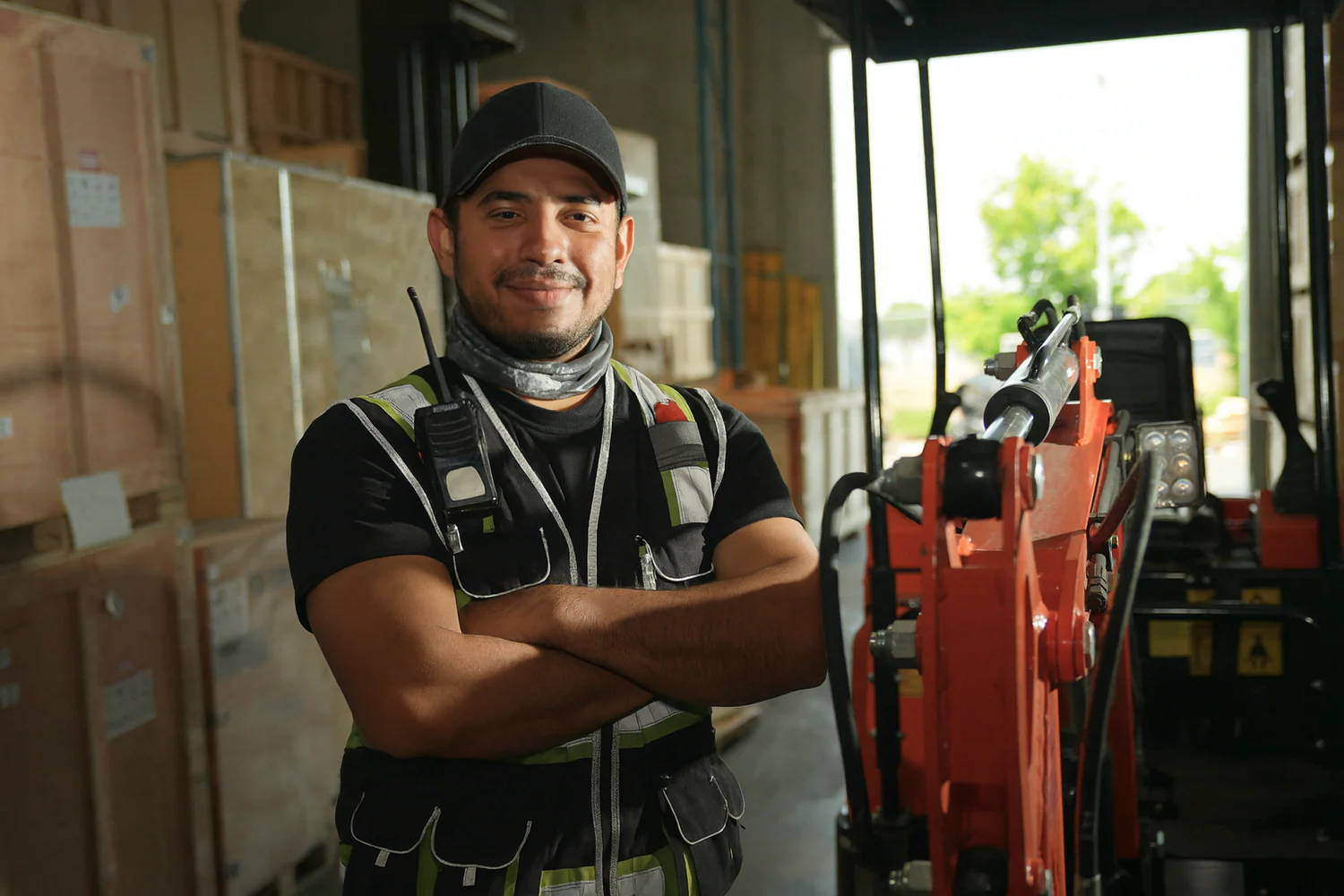 McHenry Power Equipment team member with equipment